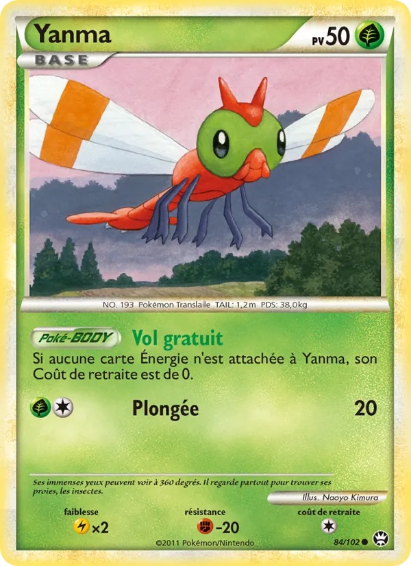 Yanma 84/102 - Triomphant - Reverse - Pokémon JCC