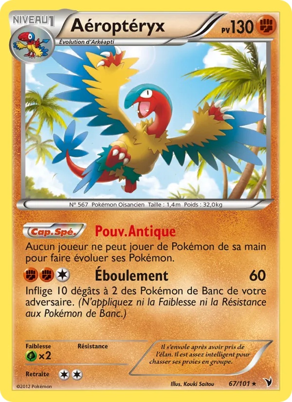 Aéroptéryx 67/101 - Nobles Victoires - Pokémon JCC
