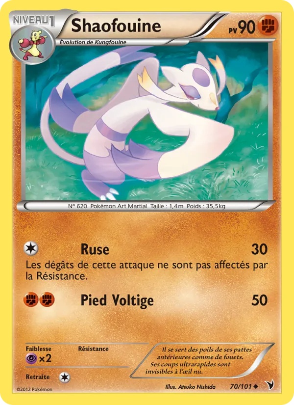 Shaofouine 70/101 - Nobles Victoires - Pokémon JCC