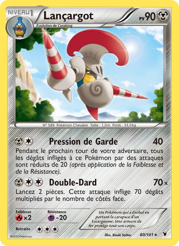 Lançargot 80/101 - Nobles Victoires - Pokémon JCC