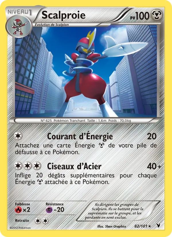Scalproie 82/101 - Nobles Victoires - Pokémon JCC