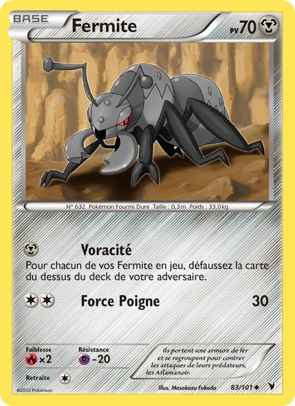 Fermite 83/101 - Nobles Victoires - Pokémon JCC