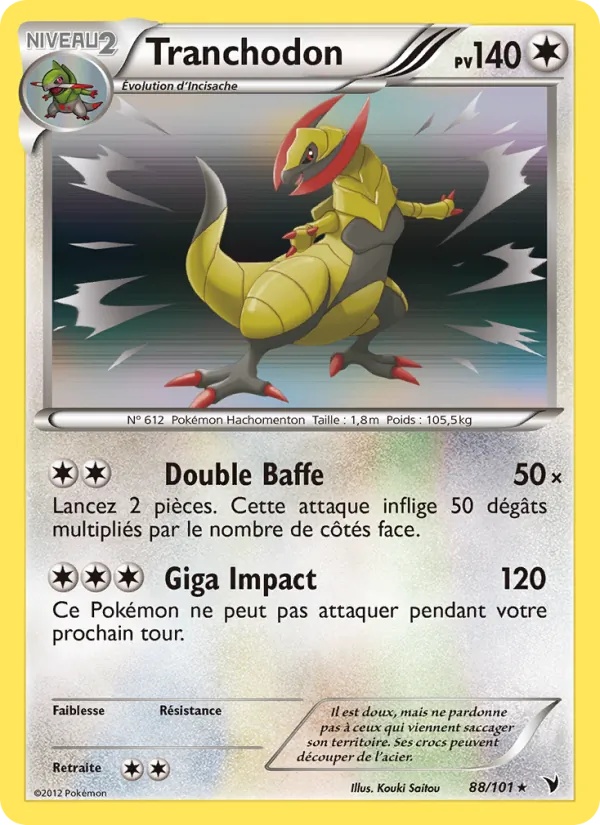 Tranchodon 88/101 - Nobles Victoires - Pokémon JCC