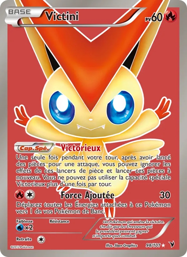 Victini 98/101 - Nobles Victoires - Pokémon JCC