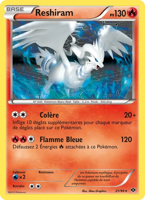 Reshiram 21/99 - Destinées Futures - Pokémon JCC