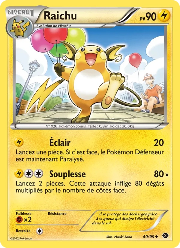 Raichu 40/99 - Destinées Futures - Pokémon JCC