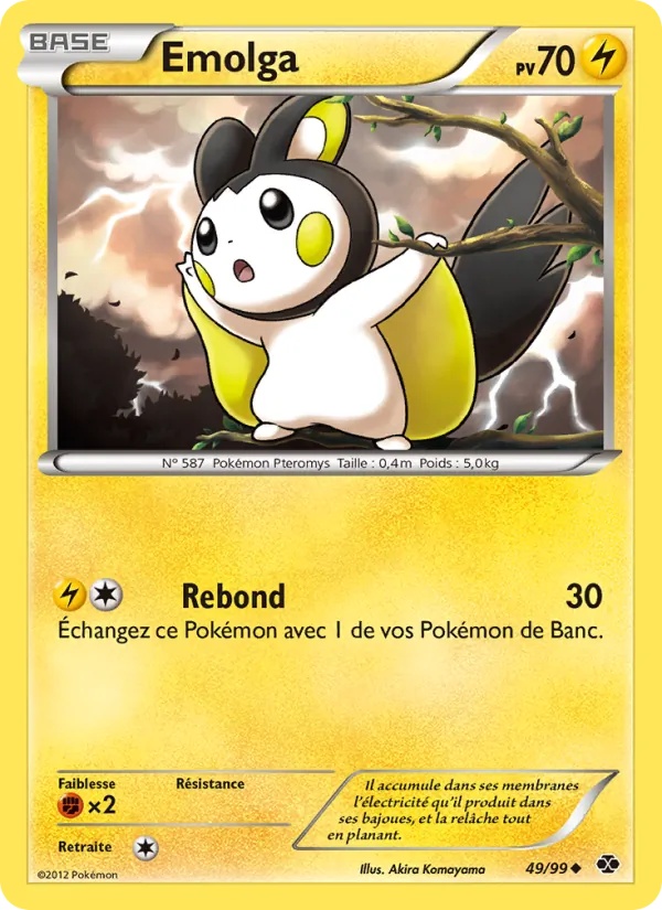 Emolga 49/99 - Destinées Futures - Pokémon JCC