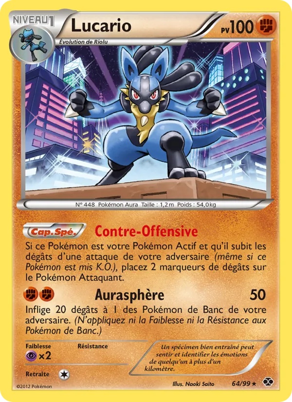 Lucario 64/99 - Destinées Futures - Pokémon JCC
