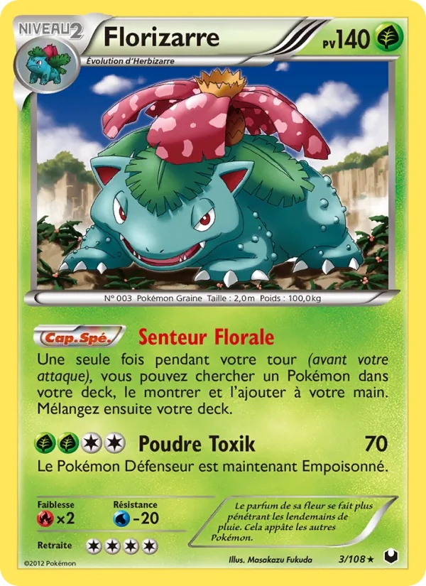 Florizarre 3/108 - Explorateurs Obscurs - Pokémon JCC