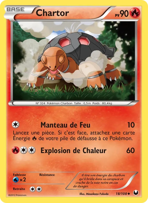 Chartor 18/108 - Explorateurs Obscurs - Pokémon JCC