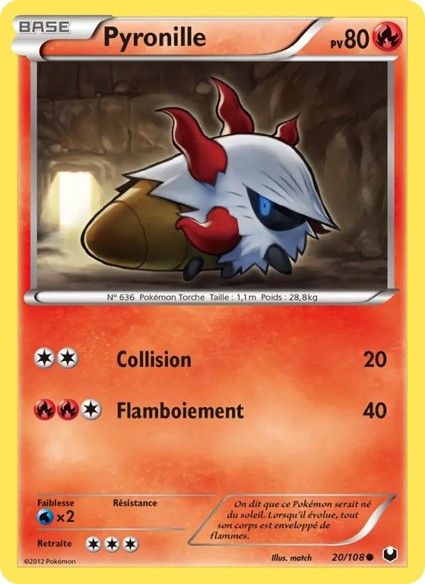 Pyronille 20/108 - Explorateurs Obscurs - Pokémon JCC