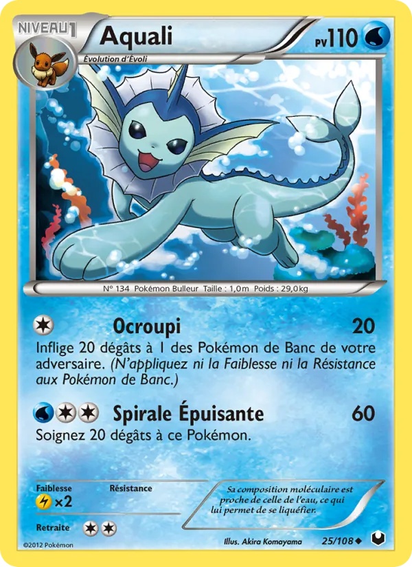 Aquali 25/108 - Explorateurs Obscurs - Pokémon JCC