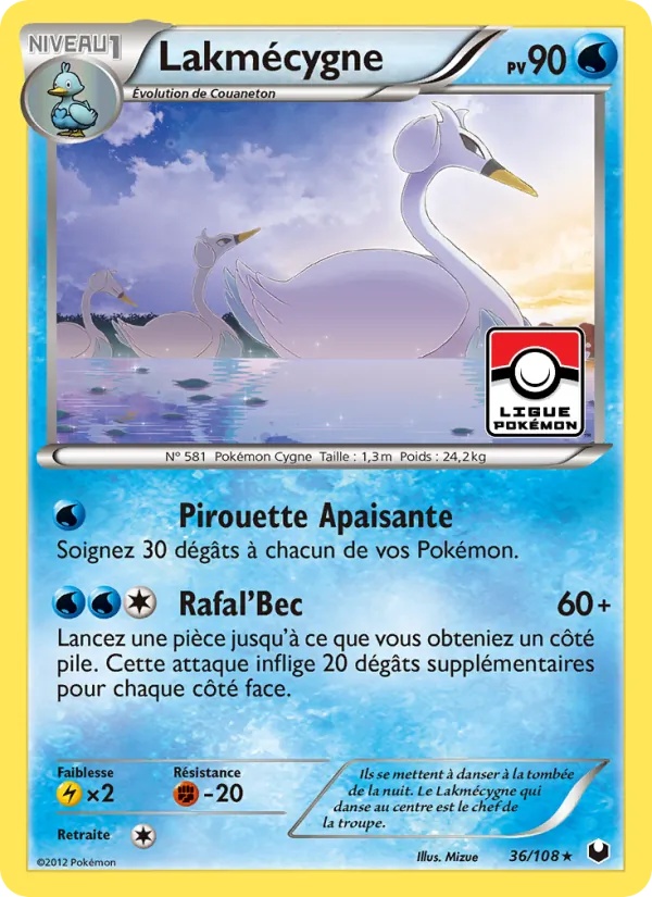 Lakmécygne 36/108 - Explorateurs Obscurs - Pokémon JCC