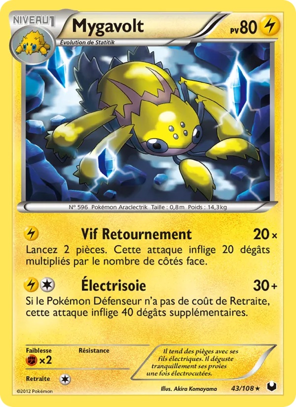 Mygavolt 43/108 - Explorateurs Obscurs - Pokémon JCC