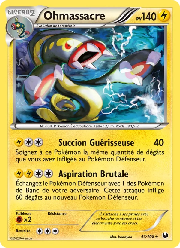 Ohmassacre 47/108 - Explorateurs Obscurs - Pokémon JCC
