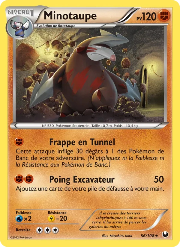 Minotaupe 56/108 - Explorateurs Obscurs - Pokémon JCC