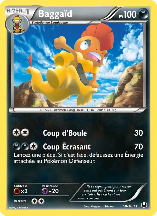 Baggaïd 68/108 - Explorateurs Obscurs - Pokémon JCC