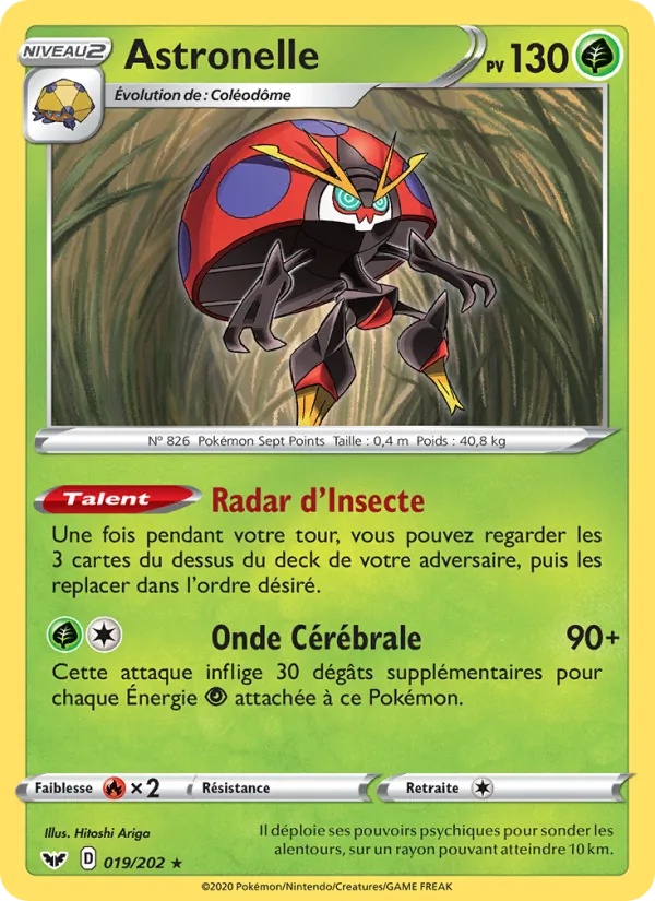 Astronelle 19/202 - Épée et Bouclier - Reverse - Pokémon JCC