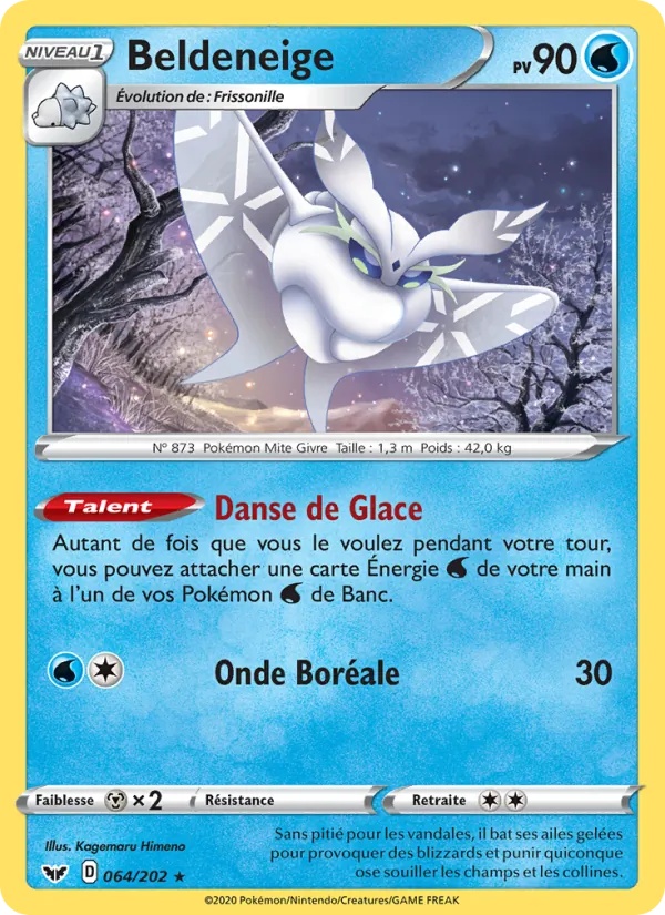 Beldeneige 64/202 - Épée et Bouclier - Reverse - Pokémon JCC