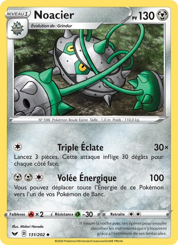 Noacier 131/202 - Épée et Bouclier - Reverse - Pokémon JCC