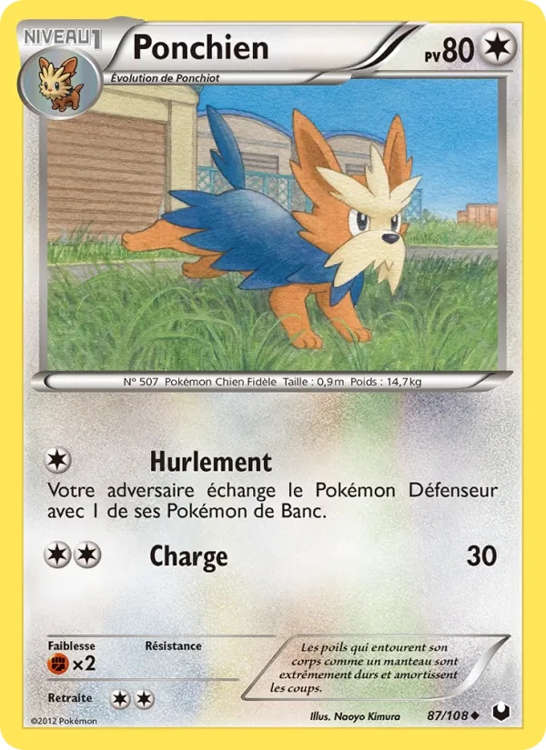 Ponchien 87/108 - Explorateurs Obscurs - Pokémon JCC