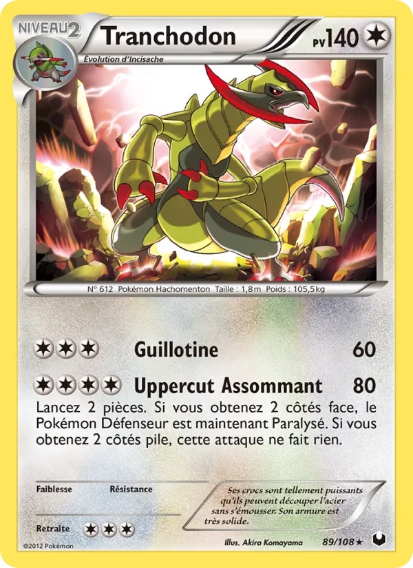 Tranchodon 89/108 - Explorateurs Obscurs - Pokémon JCC