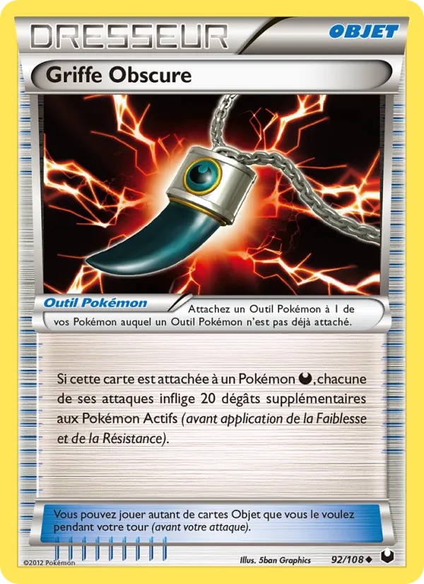 Griffe Obscure 92/108 - Explorateurs Obscurs - Pokémon JCC