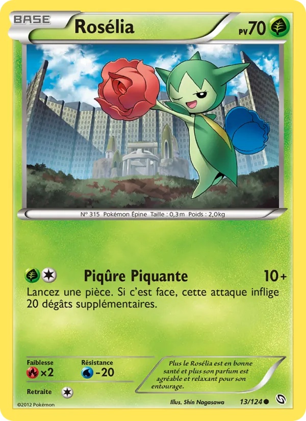 Rosélia 13/124 - Dragons Éxaltés - Pokémon JCC