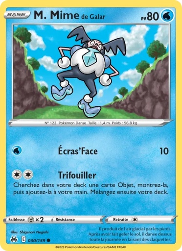 M. Mime de Galar 030/159 Reverse