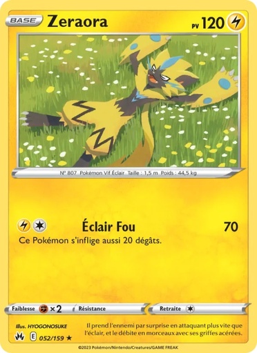 Zeraora 052/159 Reverse