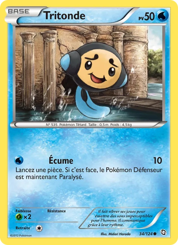 Tritonde 34/124 - Dragons Éxaltés - Pokémon JCC