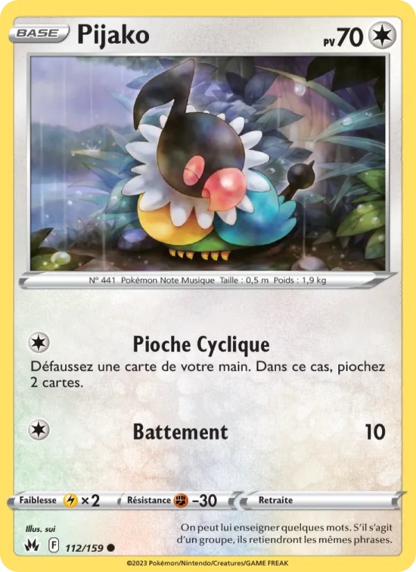 Pijako 112/159 - Zénith Suprême - Reverse - Pokémon JCC