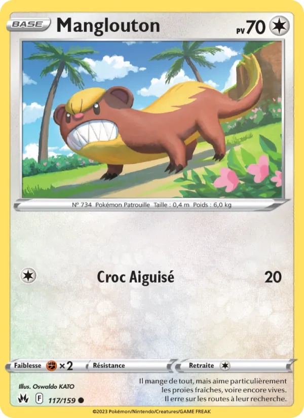Manglouton 117/159 - Zénith Suprême - Reverse - Pokémon JCC