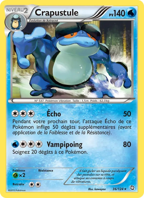 Crapustule 36/124 - Dragons Éxaltés - Pokémon JCC