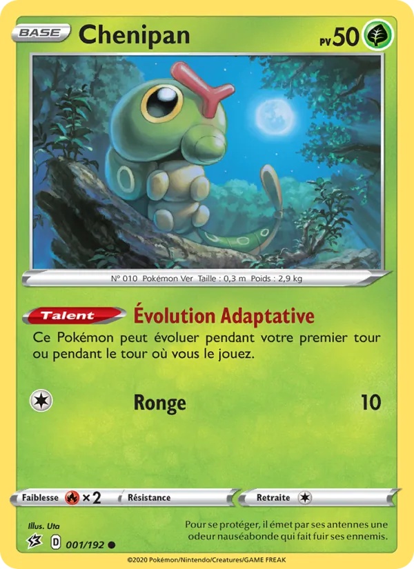 Chenipan 1/192 - Clash des Rebelles - Reverse - Pokémon JCC