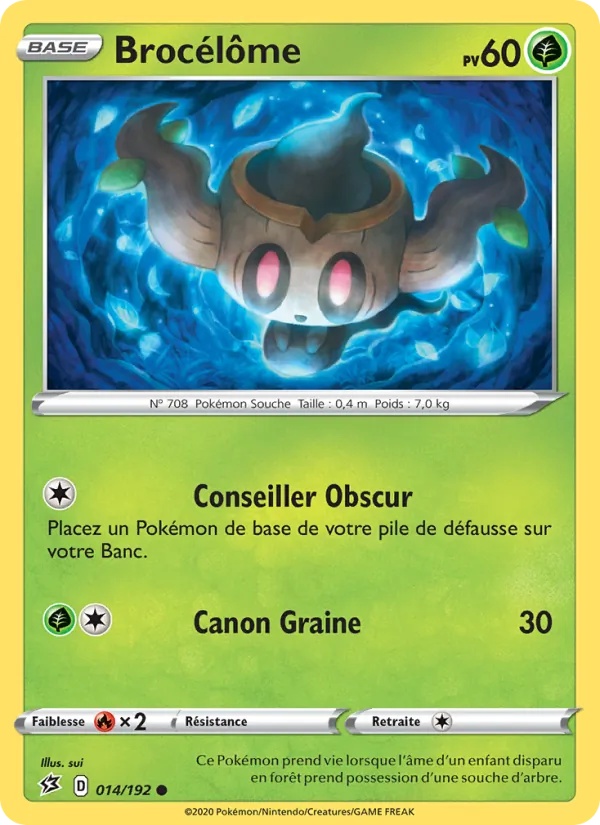 Brocélôme 14/192 - Clash des Rebelles - Reverse - Pokémon JCC