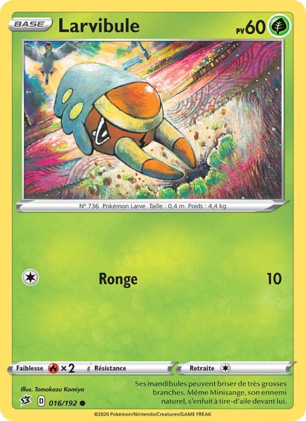 Larvibule 16/192 - Clash des Rebelles - Reverse - Pokémon JCC