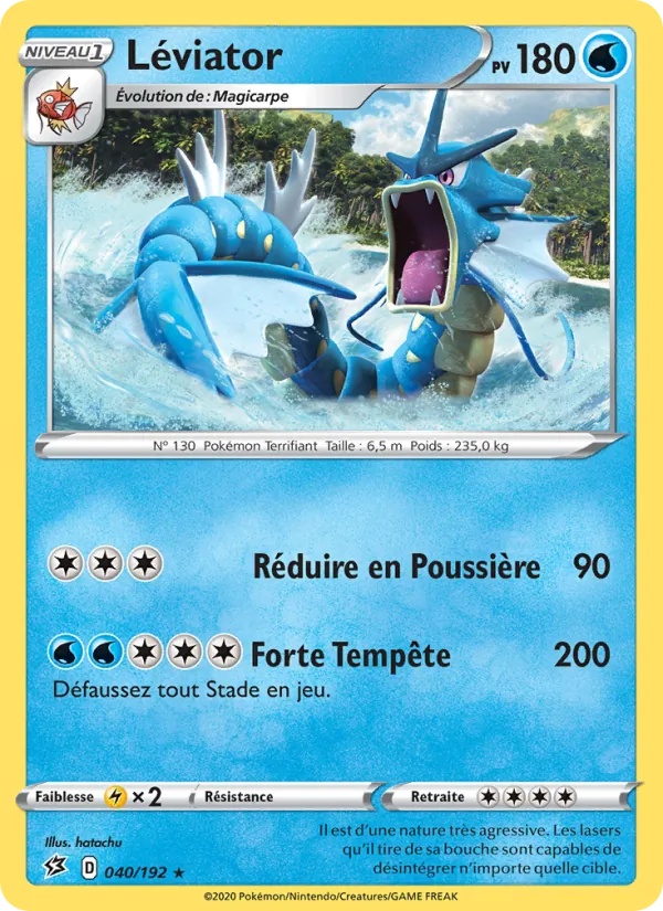 Léviator 40/192 - Clash des Rebelles - Reverse - Pokémon JCC