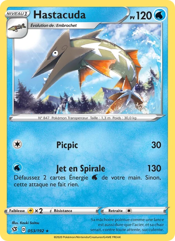 Hastacuda 53/192 - Clash des Rebelles - Reverse - Pokémon JCC