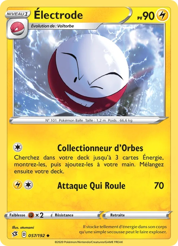 Électrode 57/192 - Clash des Rebelles - Reverse - Pokémon JCC