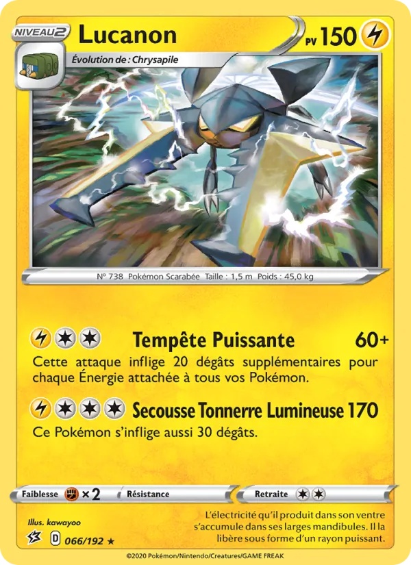 Lucanon 66/192 - Clash des Rebelles - Reverse - Pokémon JCC
