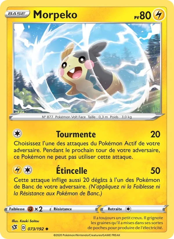 Morpeko 73/192 - Clash des Rebelles - Reverse - Pokémon JCC