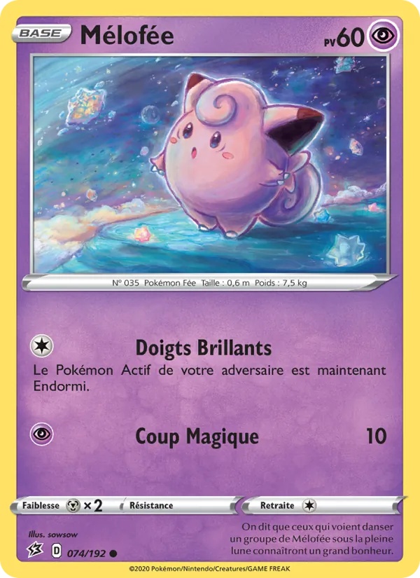 Mélofée 74/192 - Clash des Rebelles - Reverse - Pokémon JCC