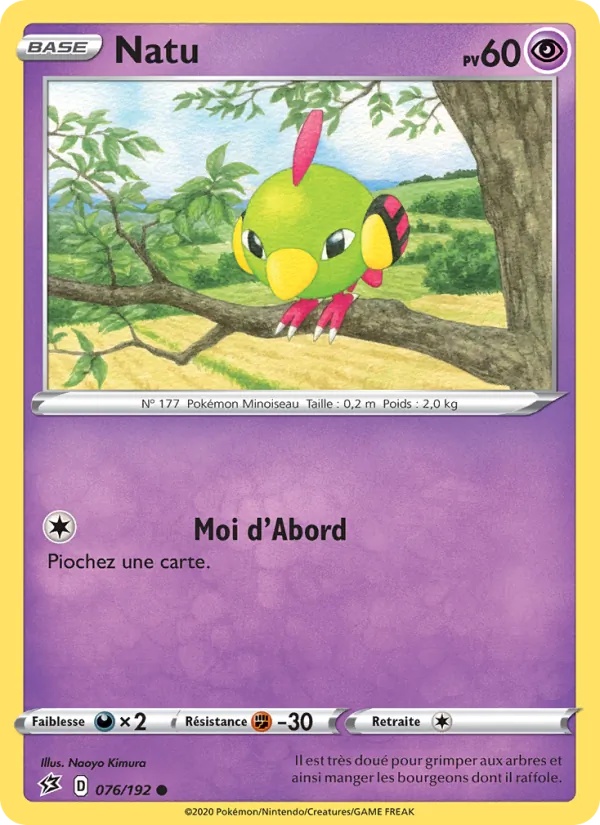 Natu 76/192 - Clash des Rebelles - Reverse - Pokémon JCC