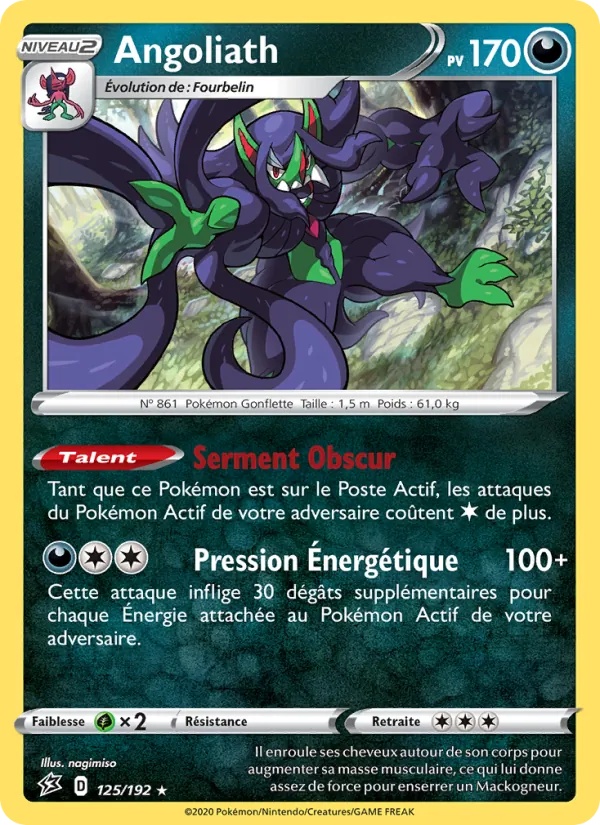 Angoliath 125/192 - Clash des Rebelles - Reverse - Pokémon JCC