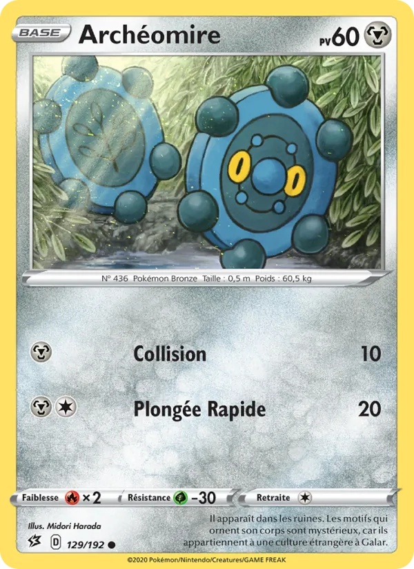 Archéomire 129/192 - Clash des Rebelles - Reverse - Pokémon JCC