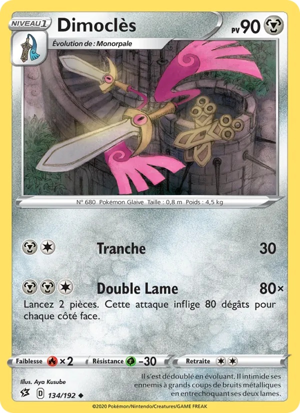 Dimoclès 134/192 - Clash des Rebelles - Reverse - Pokémon JCC