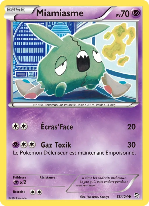 Miamiasme 53/124 - Dragons Éxaltés - Pokémon JCC