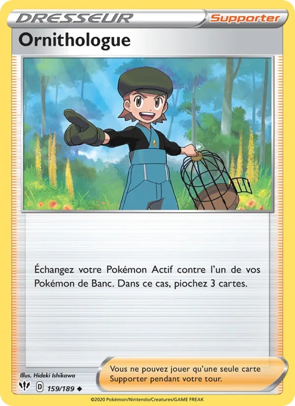 Ornithologue 159/189 - Ténèbres Embrasées - Reverse - Pokémon JCC