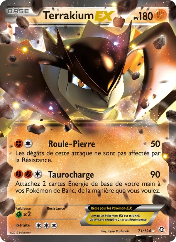 Terrakium-EX 71/124 - Dragons Éxaltés - Pokémon JCC